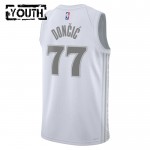 Maillot NBA Dallas Mavericks Luka Doncic Nike 2024-25 City Edition Blanc Swingman - Enfant
